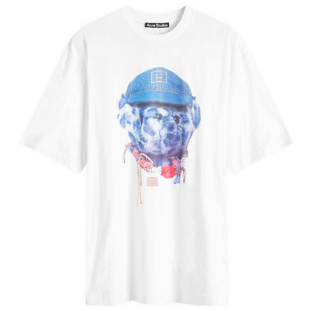 Póló Acne Studios Exford Face Teddy Bear T-Shirt Fehér | CL0291-183