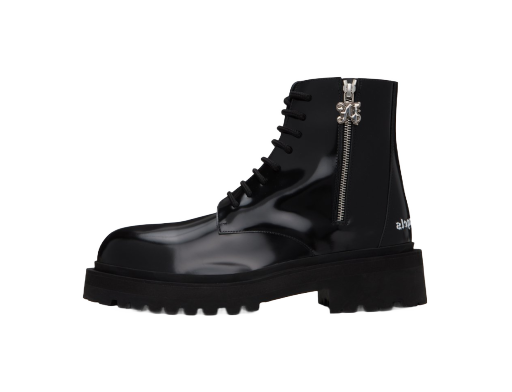 Sneakerek és cipők Palm Angels Embossed Combat Boots "Black" Fekete | PMID004F23LEA0011000