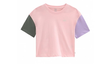 Póló Vans Relaxed Boxy Colorblock T-Shirt Rózsaszín | VN0A5L64YYN, 2