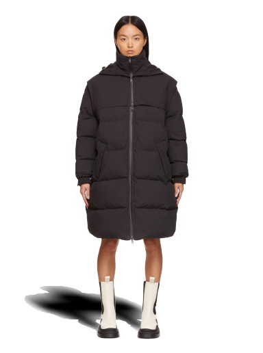 Puff dzsekik Bottega Veneta Down Poplin Long Puffer Fekete | 669353 VKH50