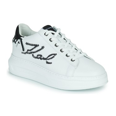 Sneakerek és cipők KARL LAGERFELD KAPRI Whipstitch Lo Lace Fehér | KL62572-010, 1