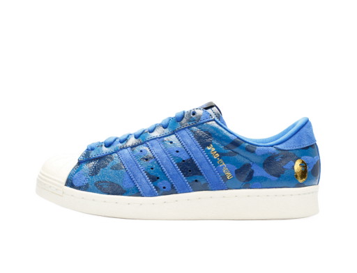 Sneakerek és cipők adidas Originals Superstar 80s Undefeated Bape Blue Camo Kék | S74775