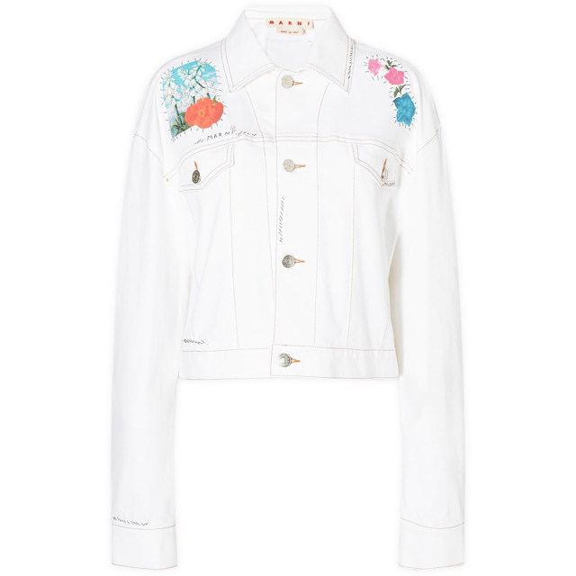 Dzsekik Marni Jacket in Lily Fehér | GIJD0236SX-00W01