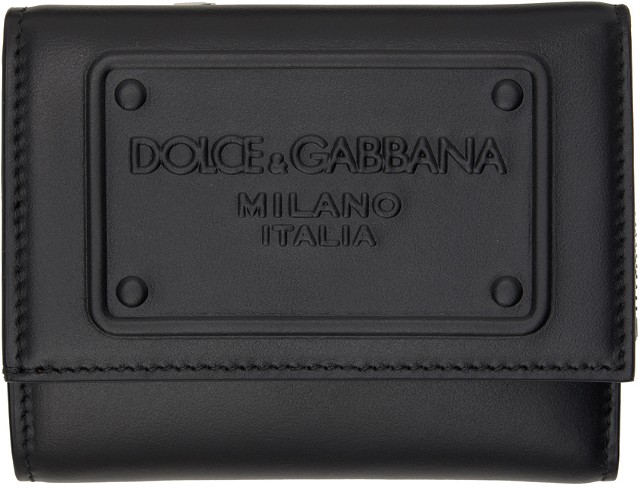 Black French Flap Wallet