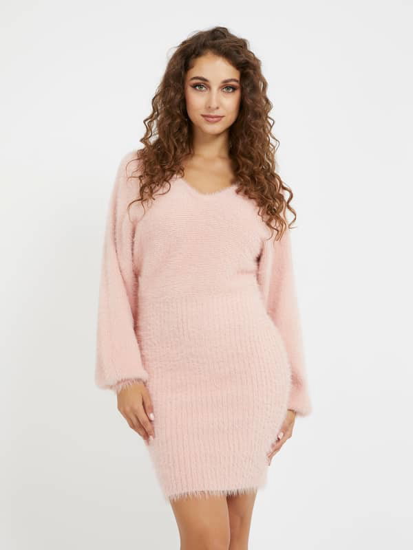 Ruha GUESS Fuzzy Sweater Rózsaszín | W3BK0YZ3BL0