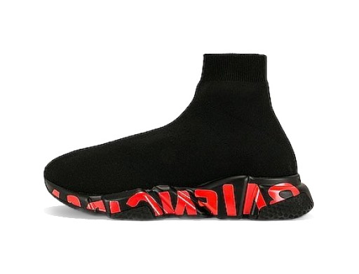 Sneakerek és cipők Balenciaga Graffiti Sole Speed Runner Fekete | 645334-W2DBY-1016