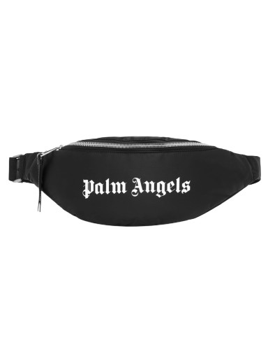 Deréktáskák Palm Angels Logo Waist Bag Fekete | PMNO004F22LEA0011001