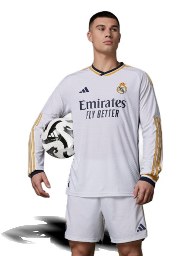 Sportmezek adidas Originals Real Madrid 23/24 Long Sleeve Authentic Fehér | IA9978