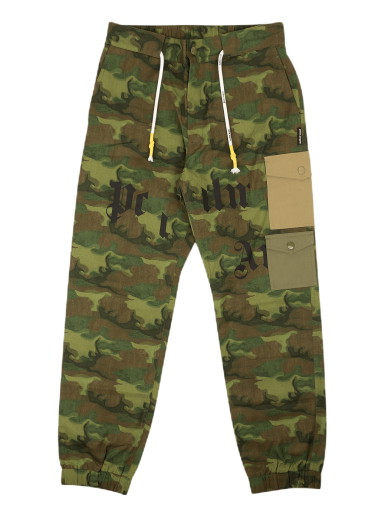 Oldalzsebes nadrágok Palm Angels Camo Cargo Pants Zöld | PMCA085R21FAB0018556