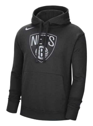 Sweatshirt Nike Brooklyn Nets NBA Fleece Pullover Hoodie Fekete | DN8622-010