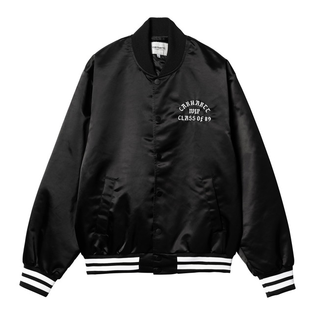 Dzsekik Carhartt WIP Class of 89 Bomber Jacket Fekete | I032993_0D2_XX