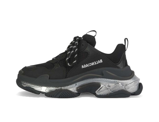 Sneakerek és cipők Balenciaga Triple S Clear Sole Black Ivory W Fekete | 544351W2FB21001