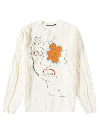 Pulóver Andersson Bell Flower Man Crew Sweatshirt Bézs | ATB961U-ECR