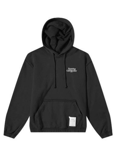 Sweatshirt Satisfy Softcell Running Cult Member Popover Hoody Fekete | 5093-BK-GA