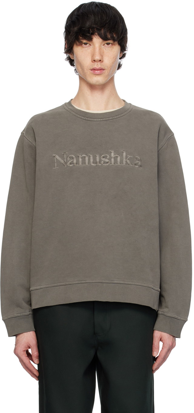 Sweatshirt Nanushka Mart Sweatshirt Szürke | NU23PFSW00795