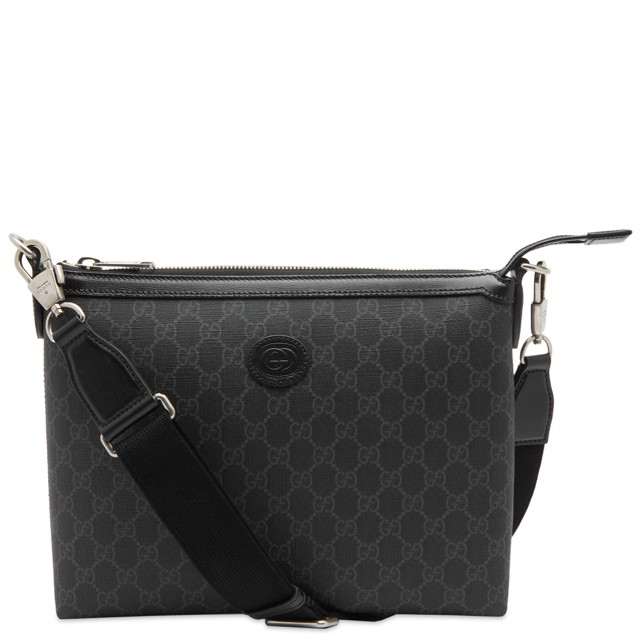 Deréktáskák Gucci Jumbo GG Cross Body Bag Fekete | 696009-AABY7-1000