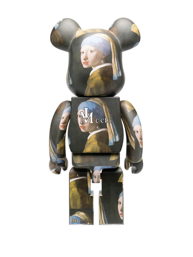 Gyűjthető Medicom Toy 1000% Johannes Vermeer Girl BE@RBRICK - Black Szürke | 1000VERMEER18795826