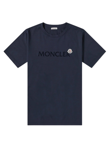 Póló Moncler Logo Badge Tee Sötétkék | 8C000-64-8390T-778