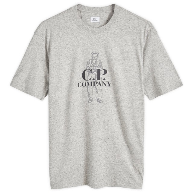 Póló C.P. Company British Sailor T-Shirt Szürke | 17CMTS063A-005100W-M94