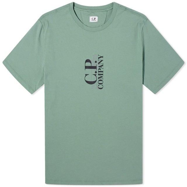 Póló C.P. Company Sailor Logo T-Shirt Zöld | 16CMTS139A-005100W-626