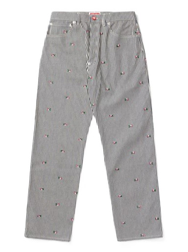 Sweatpants KENZO Rinse Striped Suisen Relaxed Jeans Szürke | FD55DP4066J1.DM