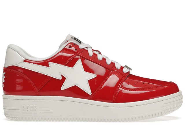 Sneakerek és cipők BAPE Bape Sta Low "Patent Red" 
Piros | 1G30191010 RED