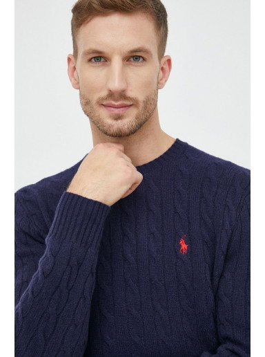 Pulóver Polo by Ralph Lauren Jersey Pullover Sötétkék | 710876762002