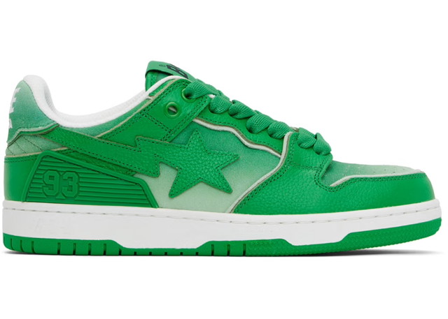 Sneakerek és cipők BAPE A Bathing Ape Sk8 Sta #4 Green Zöld | 1J80-191-058-GRN/001FWJ802058I-GRN