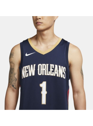 Sportmezek Nike Zion Williamson Pelicans Icon Edition 2020 NBA Swingman Sötétkék | CW3674-424