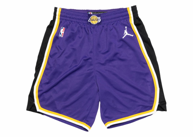 Rövidnadrág Nike LA Lakers Statement Edition 2020 Swingman Shorts Field Purple/White Orgona | CV9564-504