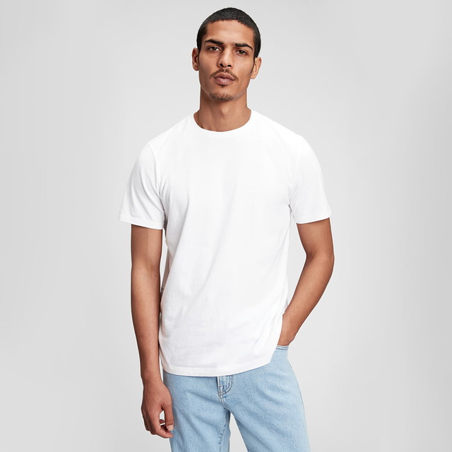 Póló GAP Basic Tee Optic White 3 Fehér | 440775-00