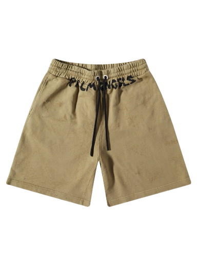 Rövidnadrág Palm Angels Logo Short Zöld | PMCI010S23FLE0065610