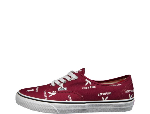 Sneakerek és cipők Vans Authentic Supreme x Playboy Burgundy 
Piros | VN-0Q0DD7P