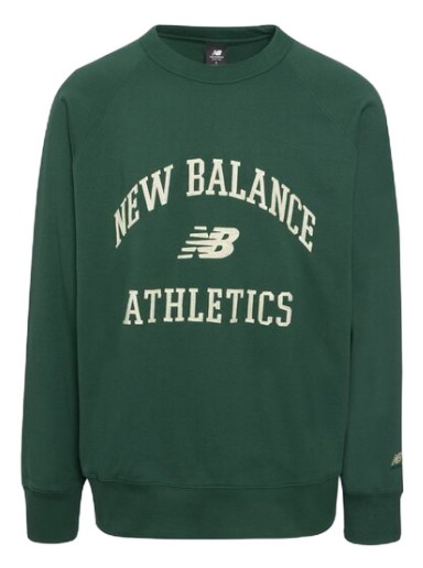 Sweatshirt New Balance Athletics Varsity Crew Sweatshirt Zöld | MT33550NWG
