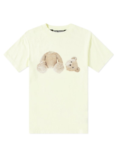 Póló Palm Angels Garment Dyed Kill the Bear Tee Sárga | PMAA001S22JER0196560