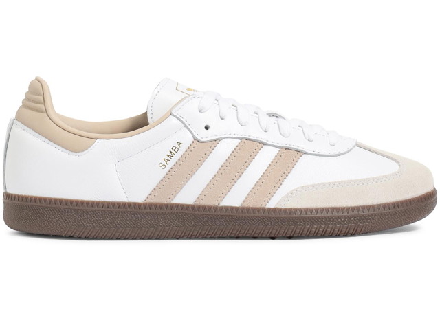 Sneakerek és cipők adidas Originals Samba OG Footwear White Beige Gum Fehér | JI0218