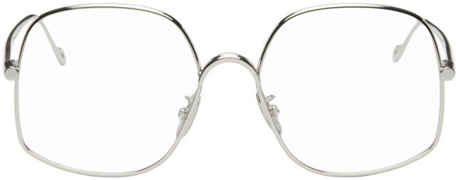 Silver Square Glasses