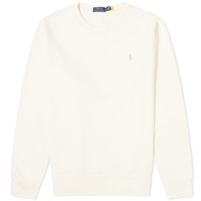 Sweatshirt Polo by Ralph Lauren Polo Ralph Lauren Loopback Crew Sweat Clubhouse Cream Fehér | 710916689003