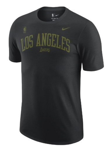Póló Nike Los Angeles Lakers Courtside Max 90 NBA T-Shirt Fekete | DR6322-010
