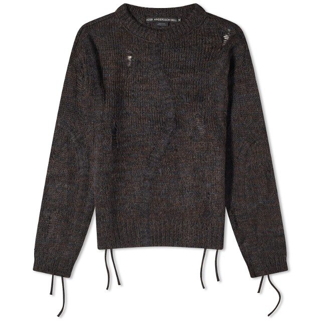 Pulóver Andersson Bell Colbine Crew Neck Sweater "Charcoal" Fekete | ATB1015M-CHCOAL