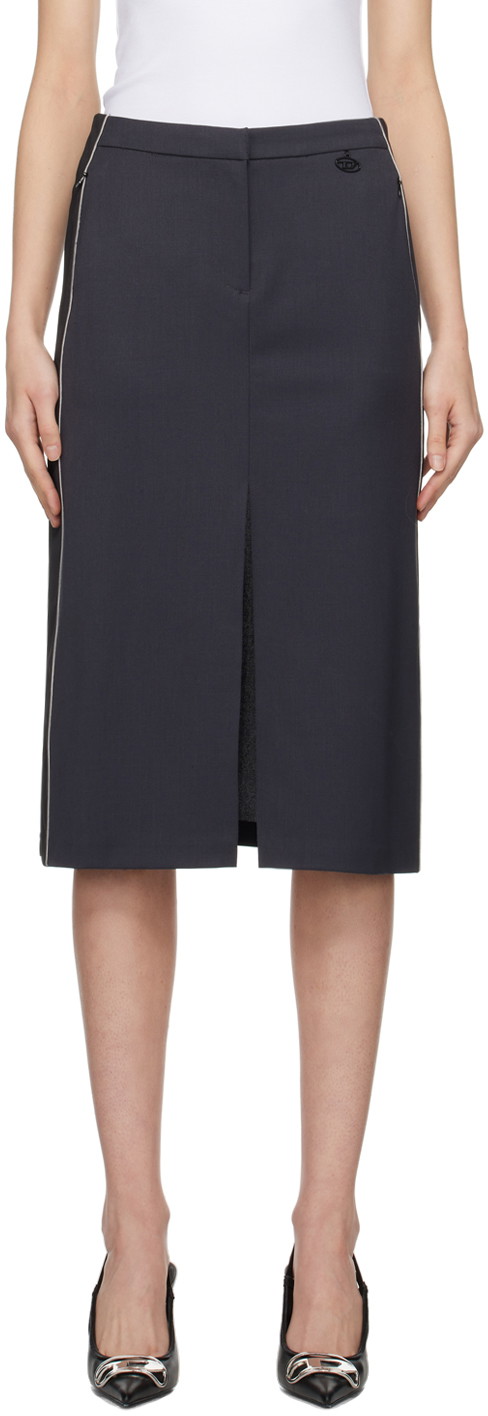 Szoknya Diesel O-Cary Midi Skirt Fekete | A12185 0CLAI