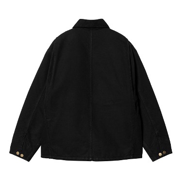 Kabátok Carhartt WIP OG Michigan Coat "Black rinsed" Fekete | I032235_00E_02, 5
