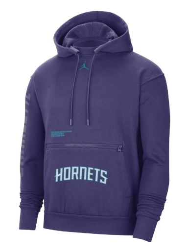 Sweatshirt Jordan Charlotte Hornets Courtside Statement Edition Jordan NBA Fleece Pullover Hoodie Orgona | DR9521-566