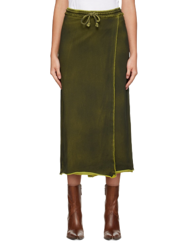 Szoknya Acne Studios Dyed Midi Skirt Zöld | AF0376-