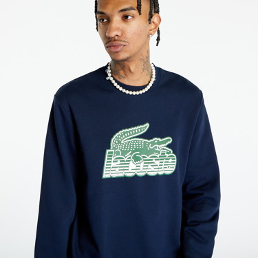 Sweatshirt Lacoste Sweatshirt Navy Blue Sötétkék | SH5087 166, 4