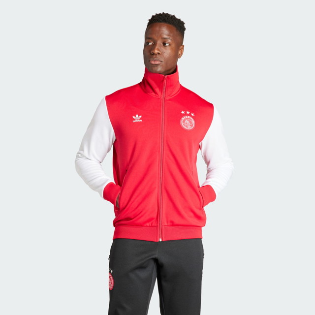 Dzsekik adidas Performance Ajax Amsterdam Essentials Trefoil Jacket 
Piros | IL6044