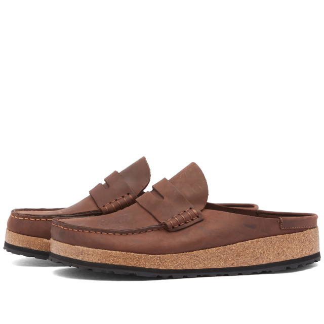 Sneakerek és cipők Birkenstock Naples Mule Habana Oiled Leather Barna | 1025033