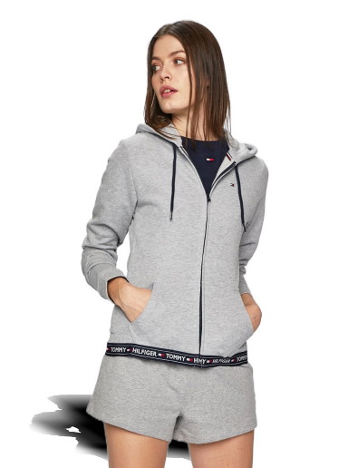 Sweatshirt Tommy Hilfiger Terry Lounge Full-Zip Hoodie Szürke | UW0UW00582