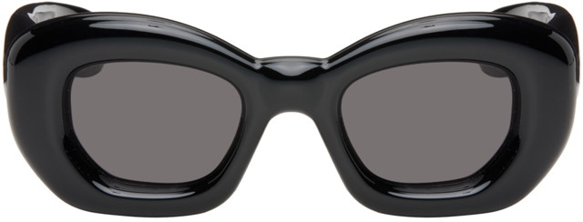 Black Inflated Butterfly Sunglasses