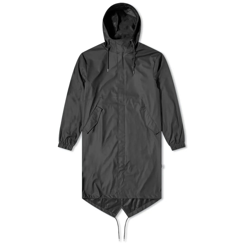 Parkák Rains Fishtail Jacket Fekete | 18010-01, 0